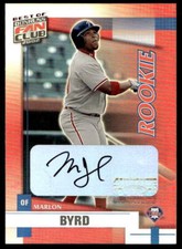 2002 Donruss Best of Fan Club 232 Marlon Byrd Phillies /1350 Autograph