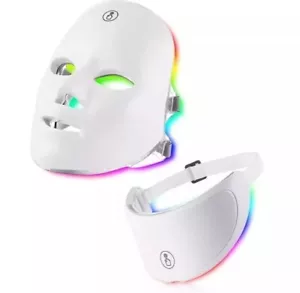 7 Colors LED Light Photon Therapy Face Neck Mask for Facial Skin Care Wrinkles - Picture 1 of 6