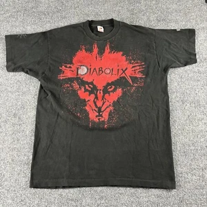 Vintage Gr. XL Diabolix Alive in Hell Tour 1993 Band Tee Amebix Fotl Single - Bild 1 von 11