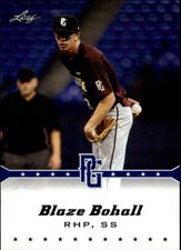 2013 Leaf Perfect Game Blue #4 Blaze Bohall /25
