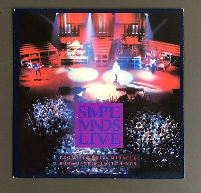 SIMPLE MINDS - Promised You A Miracle Live  7" Vinyl Single Record GD Con 1987   - Image 1 of 2
