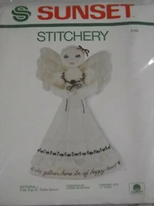 Victoria Angel Tree Top or Table Top Decor 12" Embroidery Kit by Sunset 2190 A - Picture 1 of 3