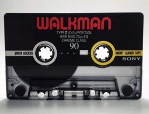 RARE SONY WALKMAN 90 VINTAGE 1988 AUDIO BLANK CASSETTE TAPE CHROME CLASS IEC II - Photo 1/7