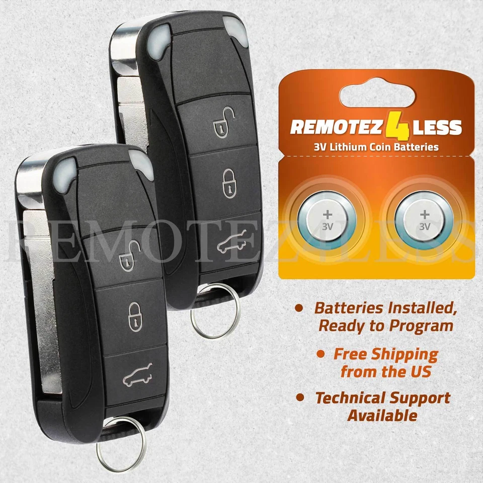 2 Remote For 2007 2008 2009 2010 2011 Audi Q7 Keyless Entry Car Key Fob - Image 1 of 4
