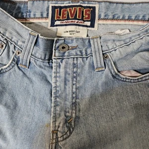 Vintage Y2K LEVI'S The Original Low Boot Cut 527 Denim Jeans 32x34 Flare - Picture 1 of 11
