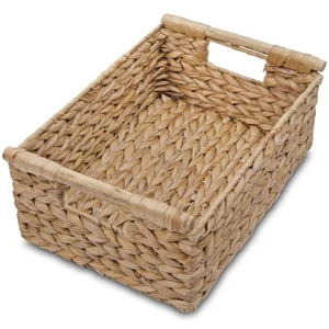 Hyacinth Medium Wicker Basket 13.6x9.5x5.6" - With Handle, Living Room Decor,... - Picture 1 of 9