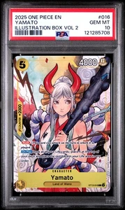 Yamato #016 2025 One Piece Promo PSA 10 Illustrazioni Box Vol 2 a - Foto 1 di 2