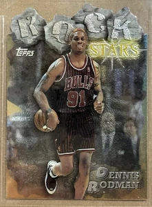 Dennis Rodman 1997-98 Topps Serie 1 Estrellas de Rock Troquelado Inserto #RS5 SP 1:720🔥 - Imagen 1 de 2