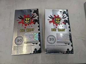 2 Ct BIGWASP #12 Cartucce Aghi Tatuaggio Standard 5RM 5 Curve Magnum 20pz Nuove con Scatola - Foto 1 di 2
