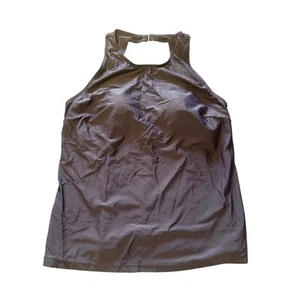 NWT Holipick Women's Tankini Top Only Navy Blue Built in Bra Size Medium - Picture 1 of 4