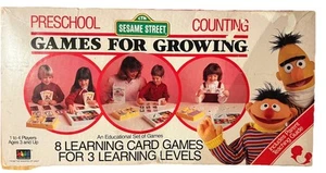 Vintage Sesame Street Games For Growing Preschool Counting 1986 Complete - Picture 1 of 3
