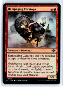 FOIL Rampaging Ceratops 162 Lost Caverns of Ixalan – MTG Magic the Gatherin - Picture 1 of 5