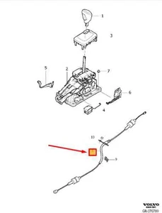Volvo XC60 Getriebeverschiebungsmechanismus Kabel 31367926 Neues Gerät - Picture 1 of 2