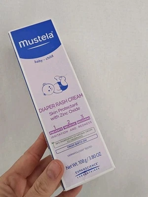 Crema para dermatitis del pañal Mustela 123 protectora de la piel zinc sin fragancia 3,8 OZ Nuevo Foto 1 de 4