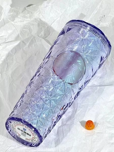 2023 China Starbucks Christmas Snowflake Purple 24oz Diamond Straw Cup Tumbler - Picture 1 of 5