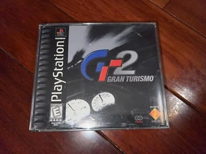 Gran Turismo 2 Sony PlayStation 1 PS1 Black Label 2 discos en caja completo con manual - Imagen 1 de 1