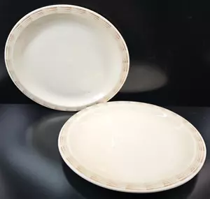 (2) Syracuse China Oakton Oval Serving Platters Set Vintage Restaurant Ware Lot - Picture 1 of 24