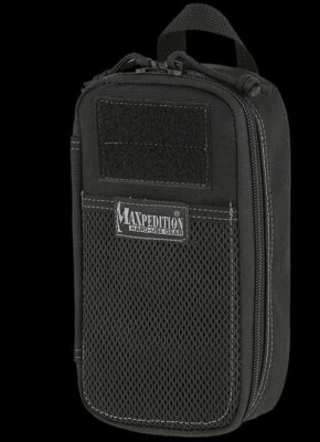 Maxpedition SKINNY Pocket Organizer Black Ballistic Zipper Tracks. Nylon Fabric