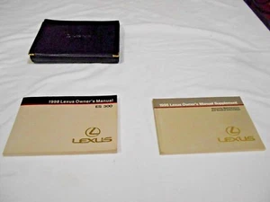 1998 LEXUS ES 300 OWNER MANUAL 2/PC.SET & BLACK LEXUS FACTORY CASE // - Picture 1 of 4
