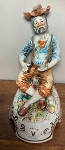 A Large Full Of Character Vintage Capodimonte Man figurine Tobacco pipe smoking - Picture 1 of 12