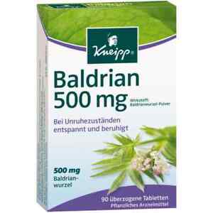 KNEIPP Baldrian 500 überzogene Tabletten 90 St Überzoge