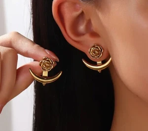 Chaquetas oreja rosa luna dorada - Imagen 1 de 2