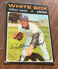 1971 Topps Baseball Card # 436 - Wilbur Wood Chicago WHITE SOX