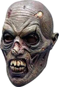 Decay Zombie Mask Undead Ghoul Gray Grey Scary Halloween Adult Costume Accessory - Picture 1 of 1