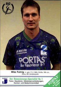 Tarjeta deportiva de balonmano Mike Fuhrig SG Wallau-Massenheim firmada autógrafo - Imagen 1 de 2