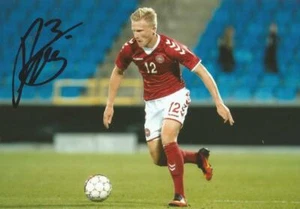 DENMARK & BIRMINGHAM: KRISTIAN PEDERSEN SIGNED 6x4 ACTION PHOTO+COA - Picture 1 of 1
