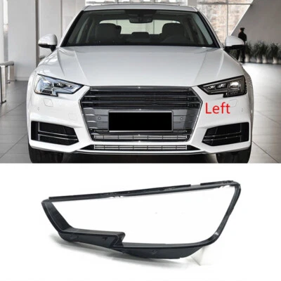 Cubierta de lente de faro transparente lateral izquierdo para Audi A4 S4 RS4 2017-2019 - Totalmente nueva Foto 1 de 4