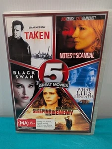 Taken/Notes On A Scandal/Black Swan/What Lies Beneath/Sleeping Enemy DVD Reg 4 - Picture 1 of 5