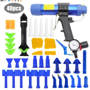 310ML Caulking Gun Pneumatic Cartridge Dispenser Silicon Sealant Applicator Glas - Picture 1 of 8