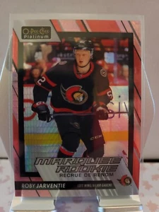 2023-24 OPC Platinum Marquee Rookie Roby Jarventie Red Prism /199 - Picture 1 of 2