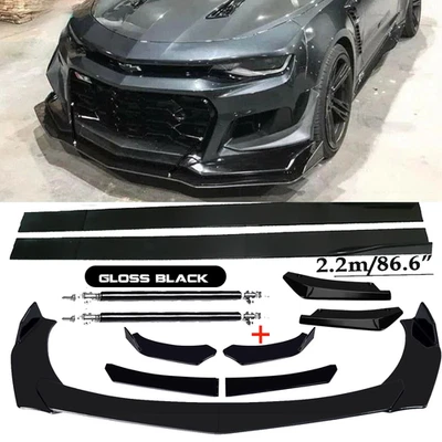 For Chevrolet Camaro SS 1LE ZL1 Front Bumper Lip Spoiler Splitter Car Body Rear - Изображение 1 из 4