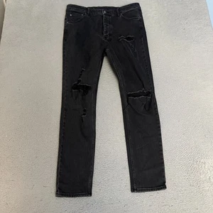 Ksubi Jeans Herren Größe 38 Schwarz Button Fly Distress - Bild 1 von 12