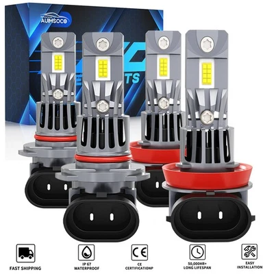 Faro LED de 2 puertas para Honda CR-Z 2011-2016 hatchback bombillas brillantes alto bajo con ventilador Foto 1 de 4