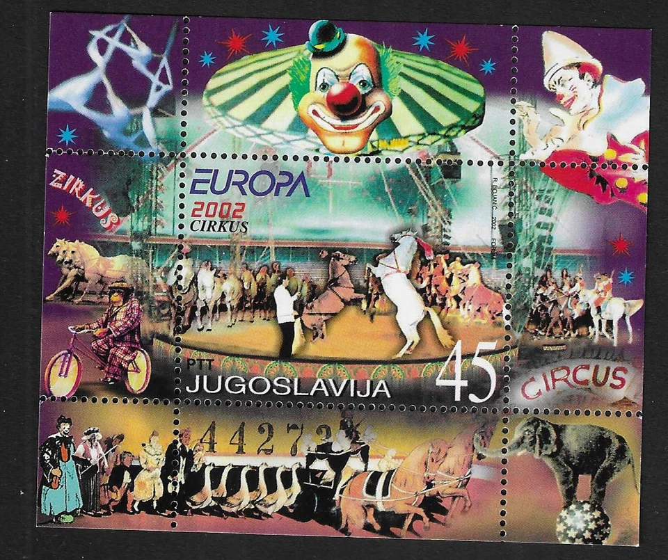 SÁBANA DE RECUERDO YUGOSLAVIA 2002 SC# 2560 MNH Foto 1 de 1