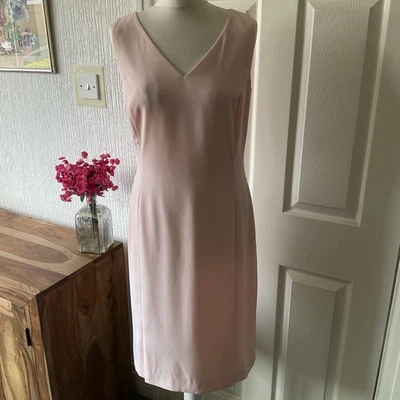 Vestido de mujer vintage Laura Ashley UK 12 cambio rosa pálido sin mangas  Foto 1 de 4