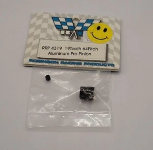 Robinson Racing Pinion Gear 64p 19t Aluminum Pro Pinion Black 4319 - Afbeelding 1 van 1