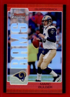 2005 Bowman Chrome Red Refractors #27 Marc Bulger. - Image 1 of 2