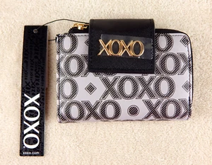 ✨ XOXO Compact Womens Grey and Black Wallet New ✨ - Picture 1 of 2