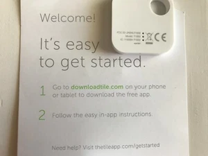 TILE PHONE KEY FINDER 4 PACK Bluetooth Model T1003 - Picture 1 of 4