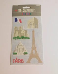 Mrs. Grossman's Stickers Lot 2 Sheets Brand New Package Paper Whispers ~Paris~ - Picture 1 of 1