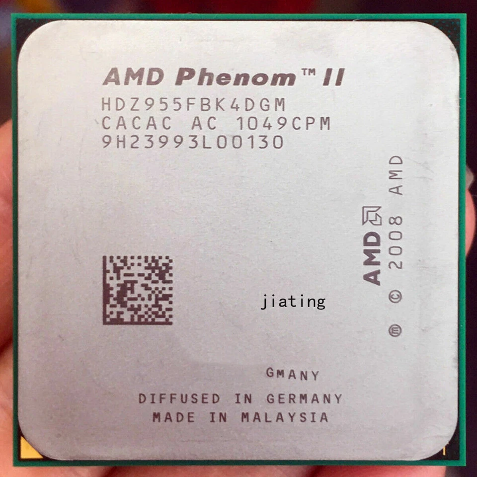 AMD Phenom II X4 955 3.2 GHz Quad-Core Black Edition Processor AM3 AM2+ 125W CPU - Image 1 of 2