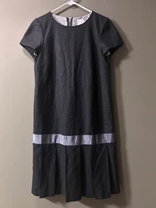 Brooks Brothers Black Fleece THOM BROWNE BB2 Black Soft Pleat Wool Dress - Picture 1 of 14