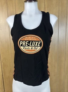 Harley-Davidson Damen Tank Top Schwarz Gr. L Pre-Luxe Parts & Oil Checkered - Bild 1 von 8