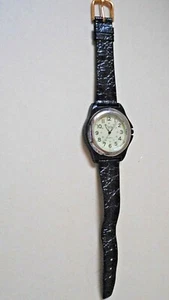 men's vintage CG analog luminous watch, new leather band & battery - Picture 1 of 3