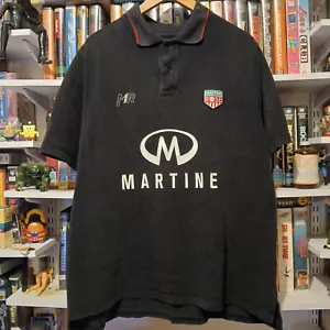 Camiseta polo de fútbol americano Martine Rose - talla mediana de gran tamaño de algodón auténtica - Imagen 1 de 7