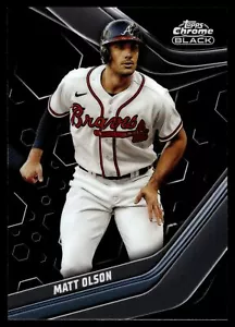 Topps 2023 cromo negro mate Olson #92 Braves - Imagen 1 de 2